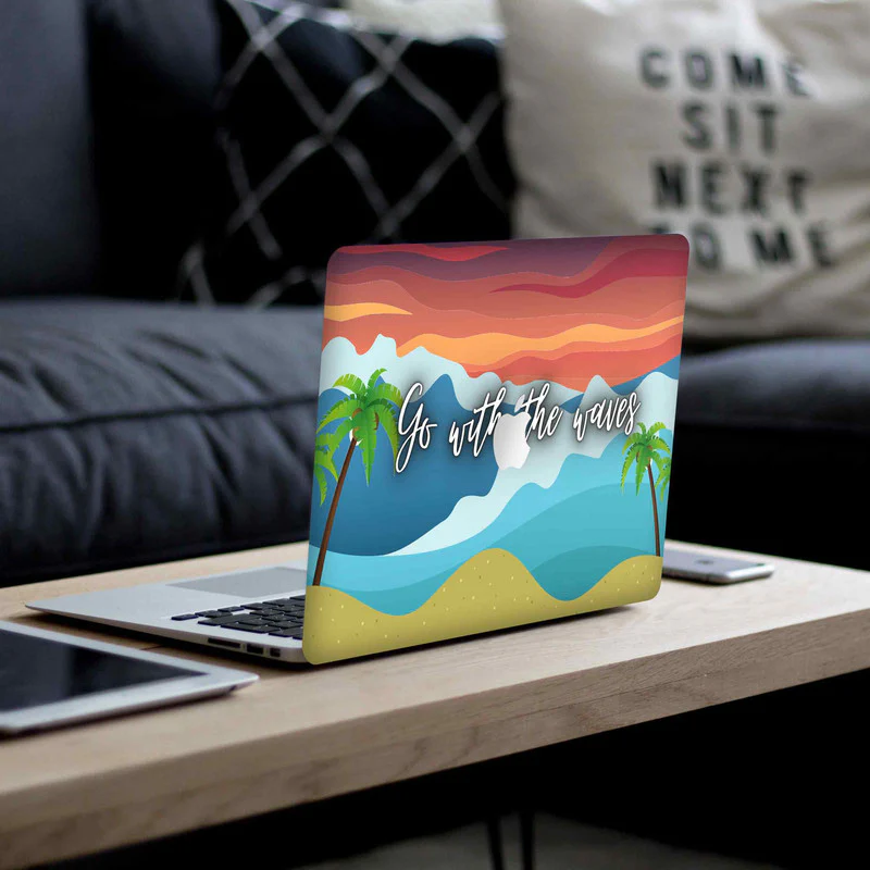 Macbook Go With The Waves Laptop Skins - Image 4