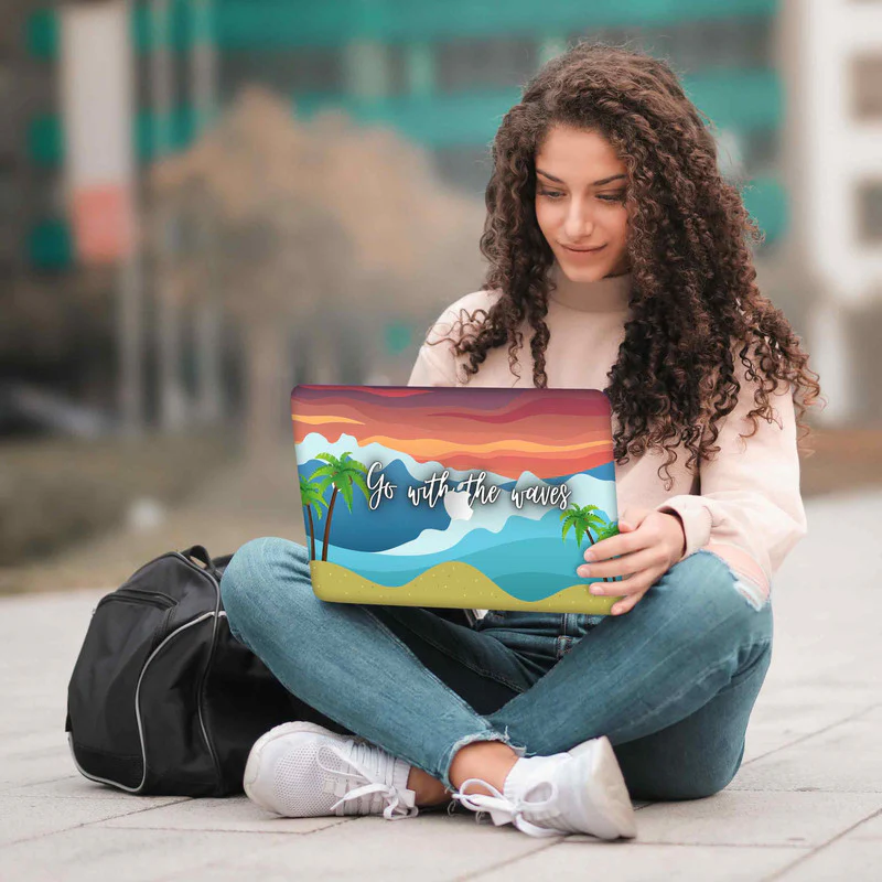Macbook Go With The Waves Laptop Skins - Image 5