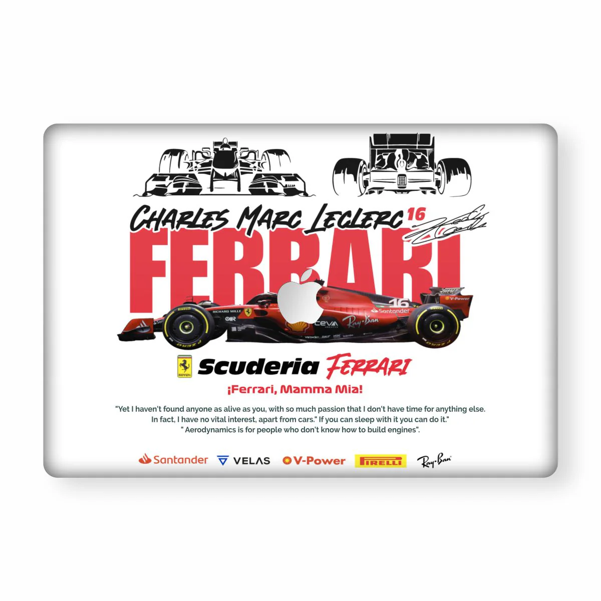 Scuderia Macbook Skin