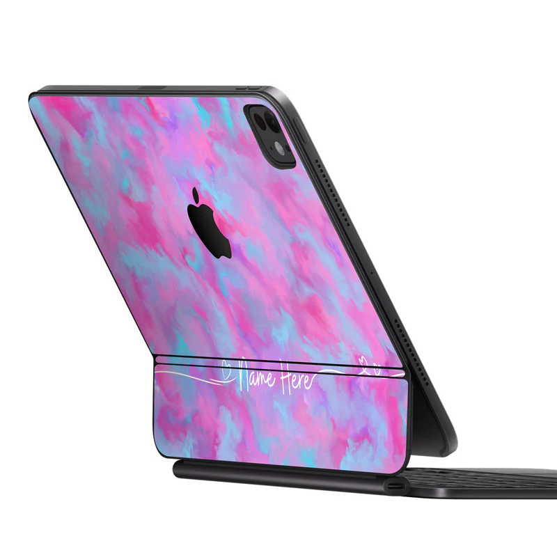 iPad Magic Keyboard Pink Paint Skin