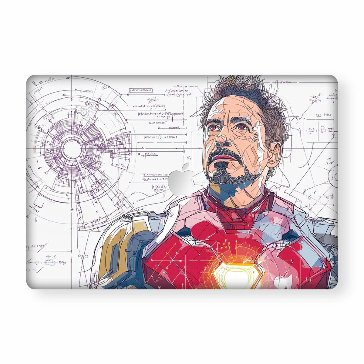 Iron Math Macbook Skins