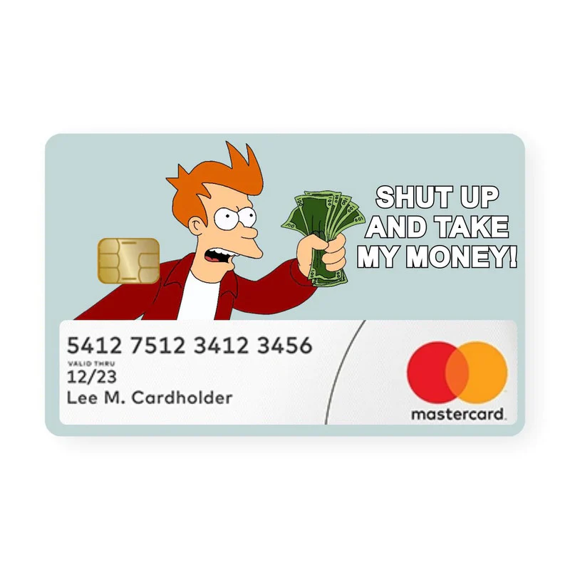 Shut Up And Take My Money Card With Window - SSG X WRAPCART