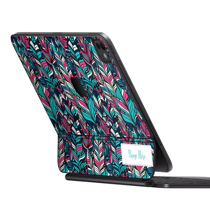 iPad Magic Keyboard Colourfully Thin Leaves Skin