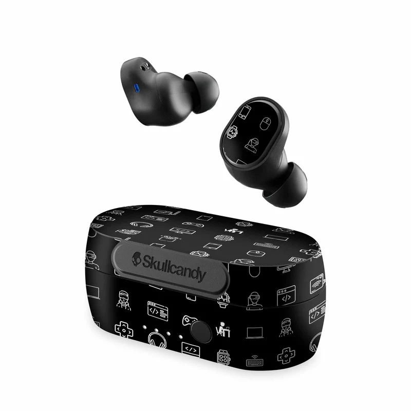 Tech Icons Black Skin for Skullcandy Sesh