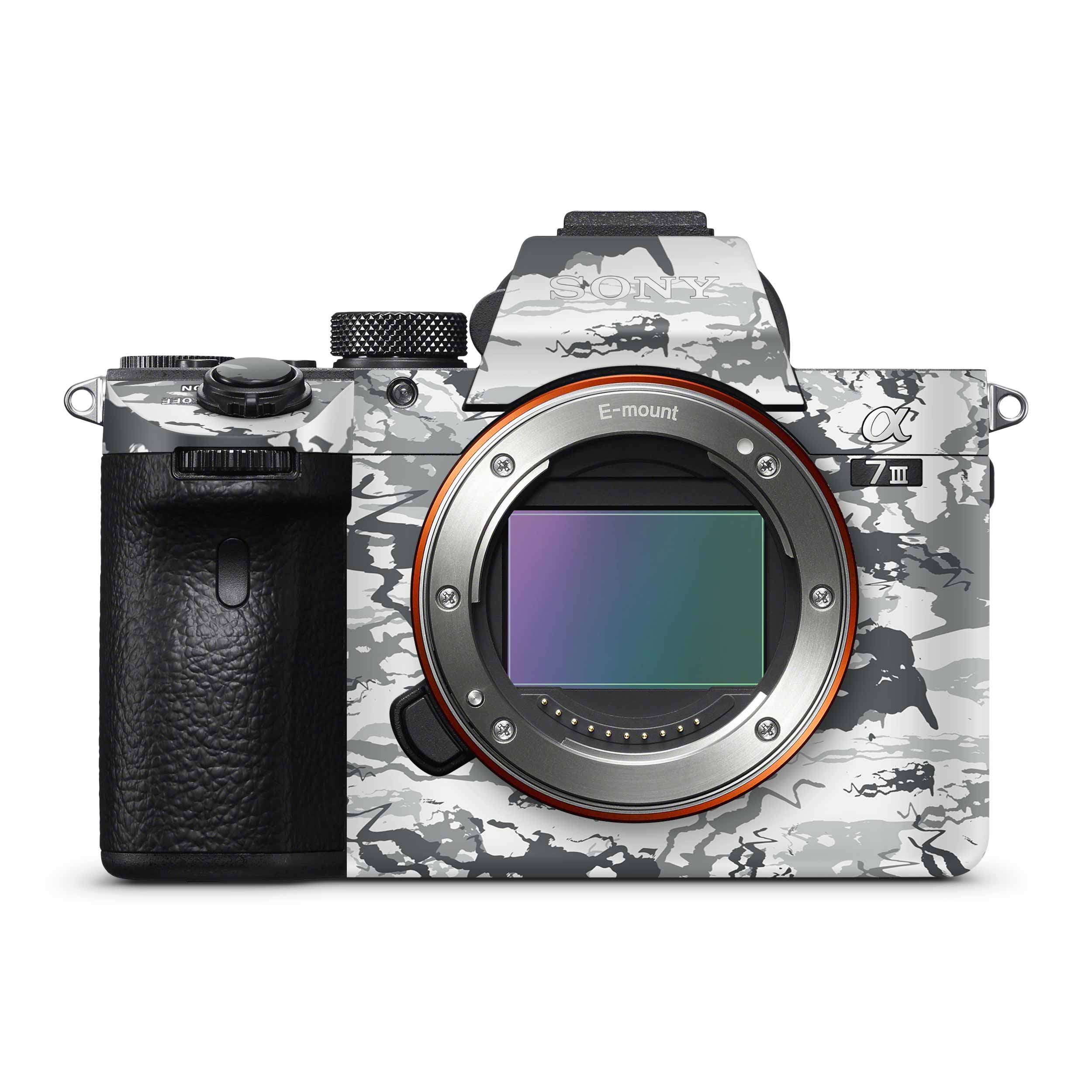Snowy Camo Camera Skins