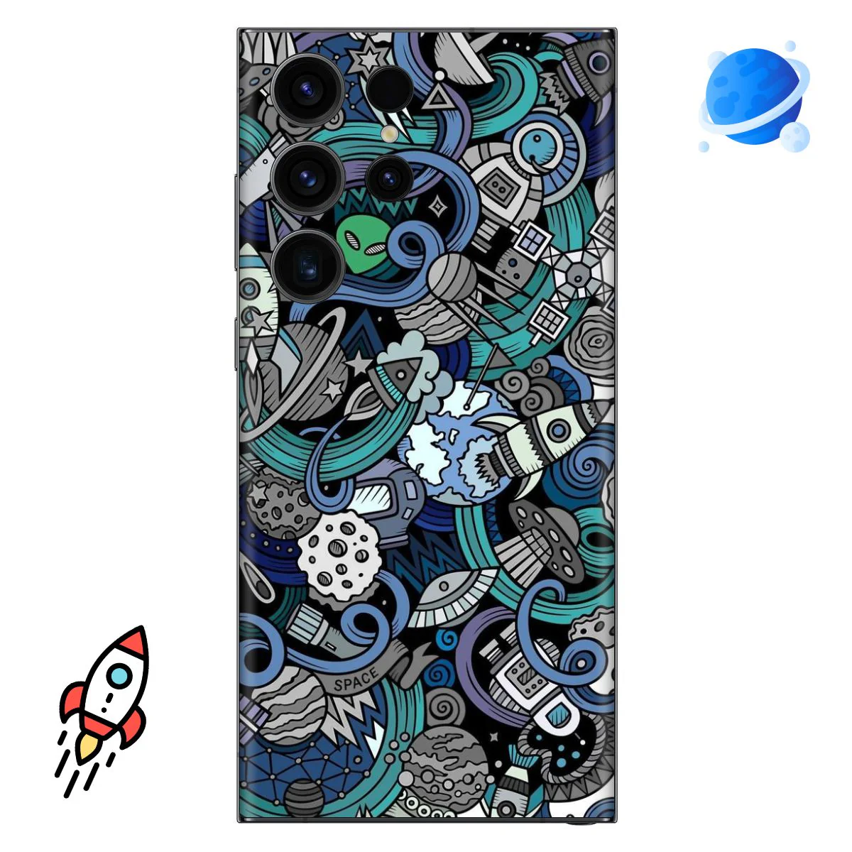 Space Abstract Mobile Skin