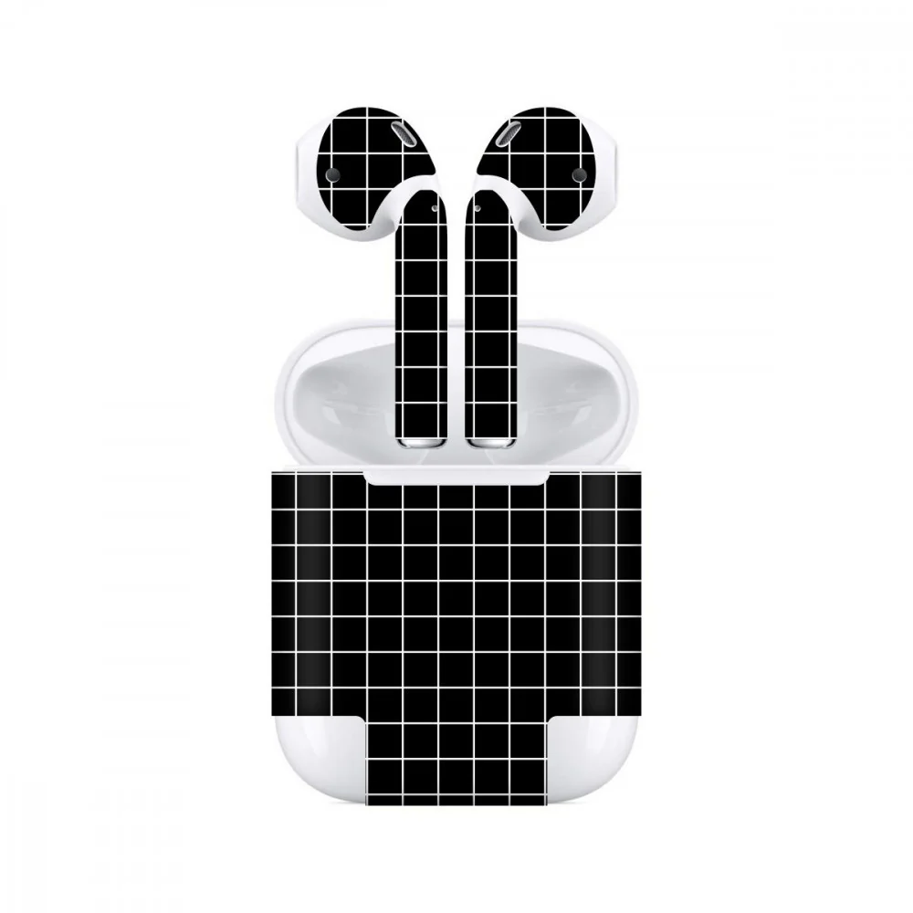 Airpods Squares Black Skin