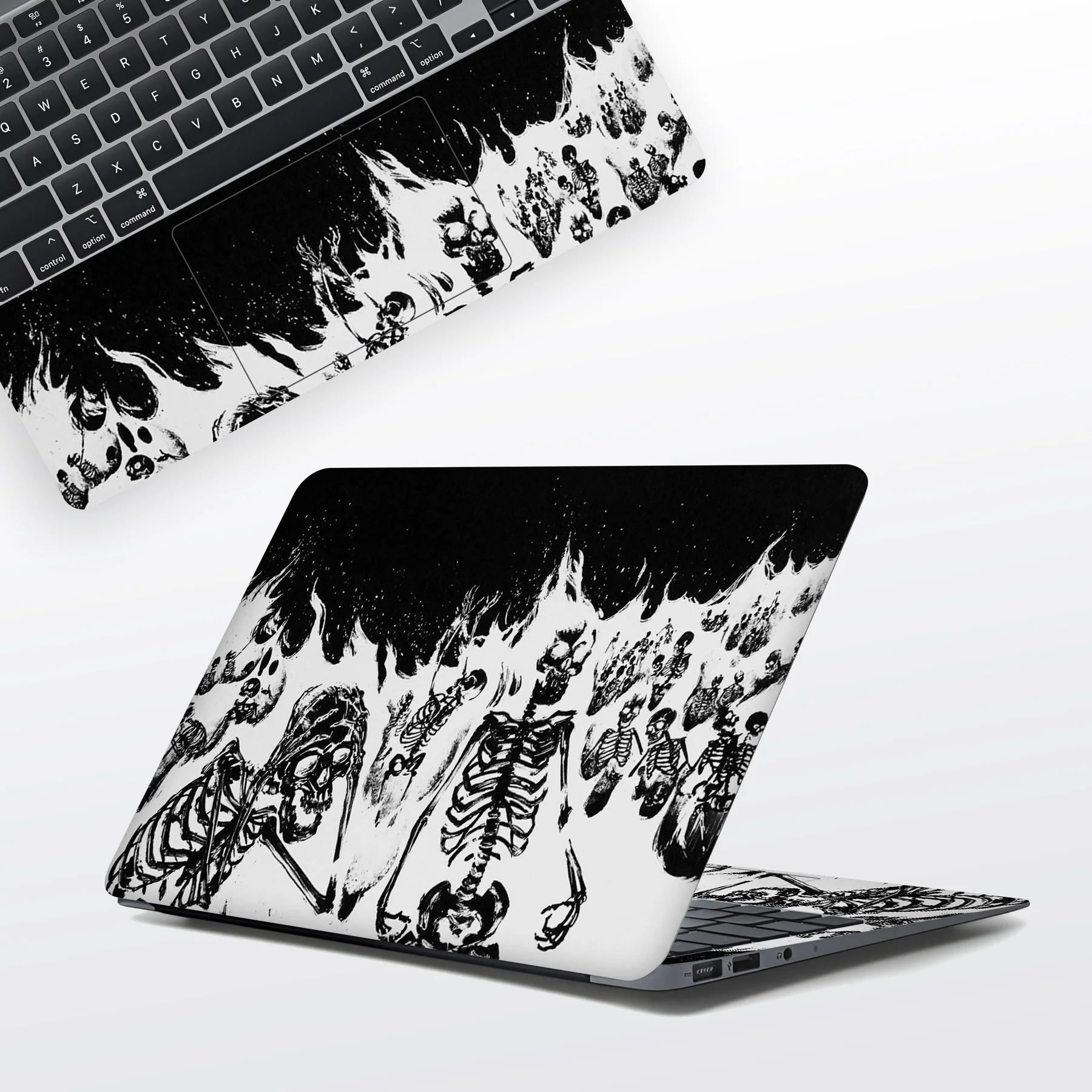 Burning Skeletons Laptop Skin