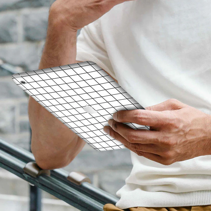 iPad Skin Squares White - Image 2