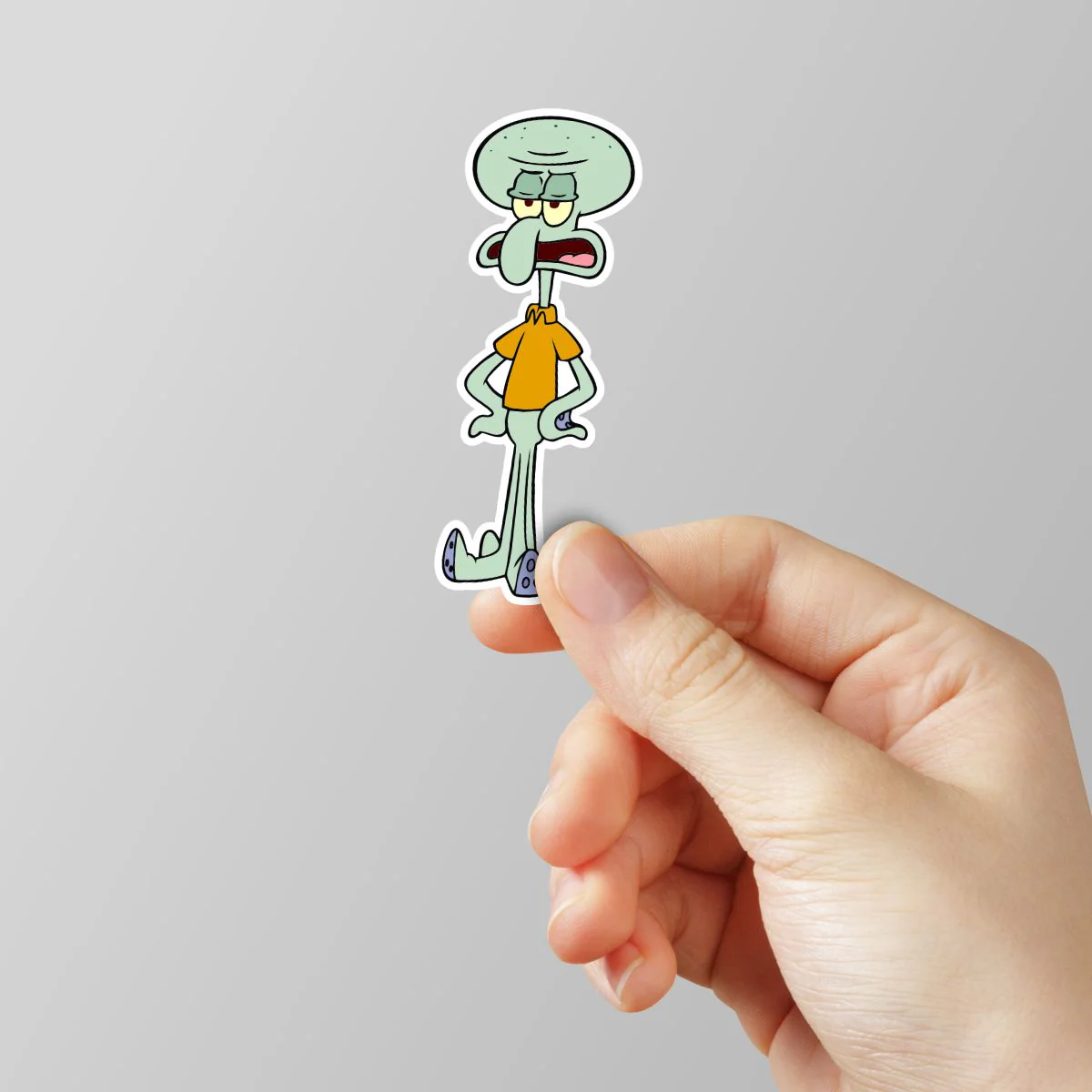 Squidward Tentacles Laptop Sticker