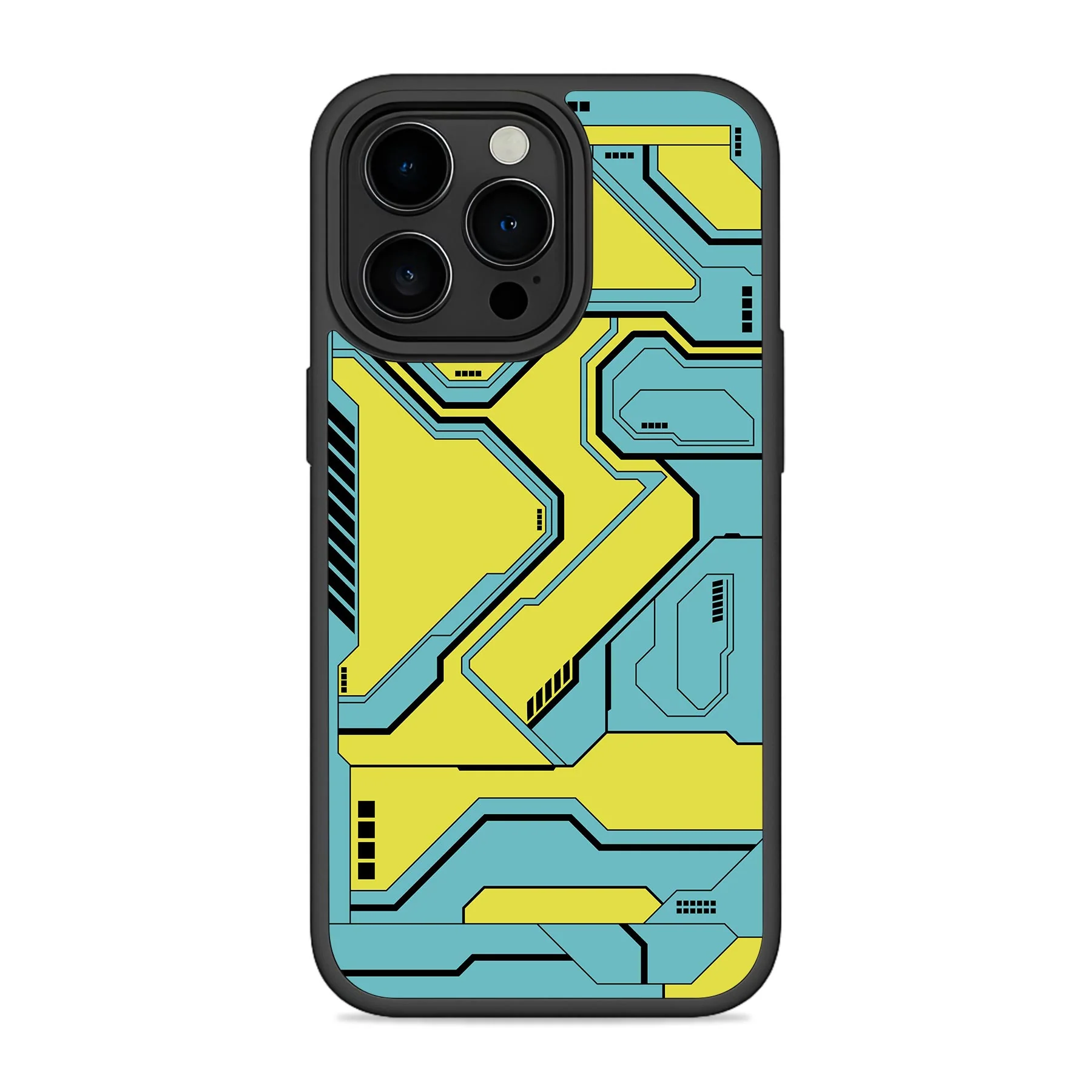 Techy Cyber Yellow Mobile Bumper Cover