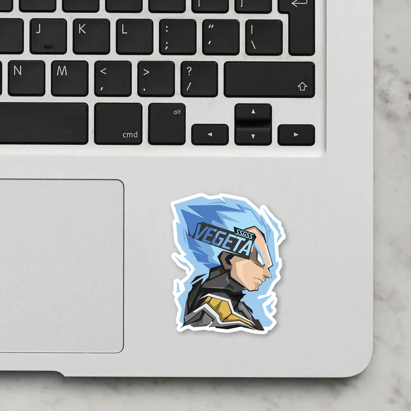 SSGSS Vegeta Laptop Sticker - Image 2