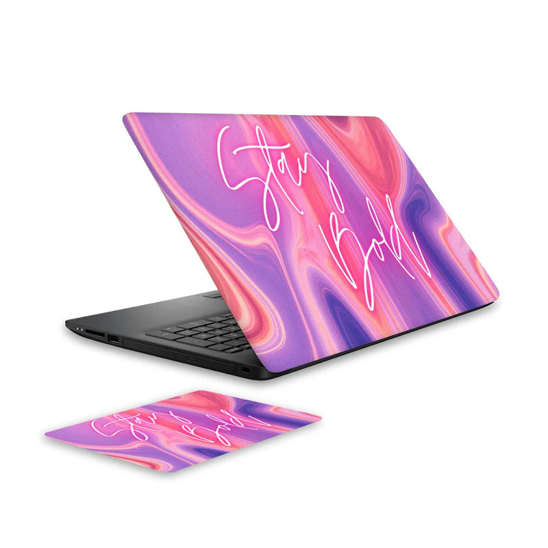 Stay Bold Laptop Skin and Mouse Pad Combo