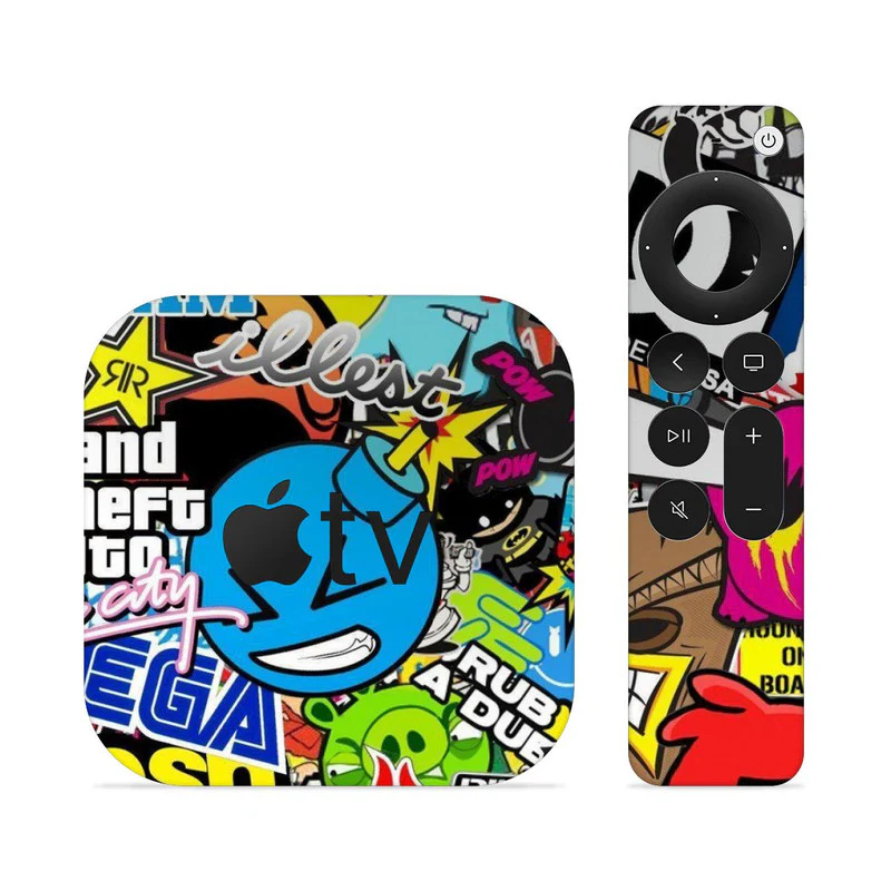 Sticker Bomb 1 Skin For Apple TV