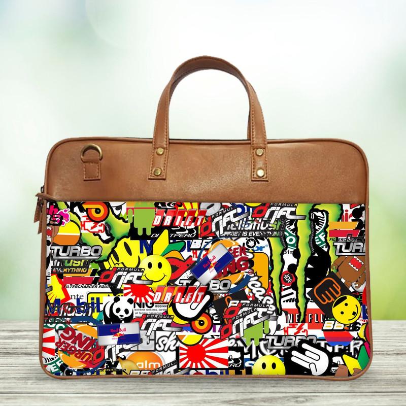 Sticker Bomb Classic Laptop Bag - Image 3