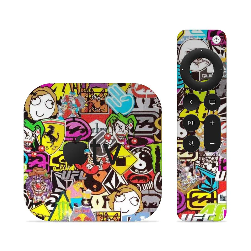 Sticker Bomb 2 Skin For Apple TV