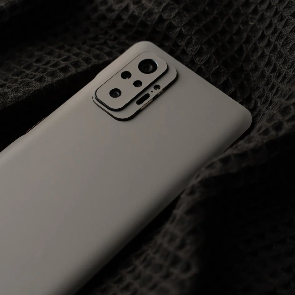Grey Velvet Feel Mobile Skin - Image 2