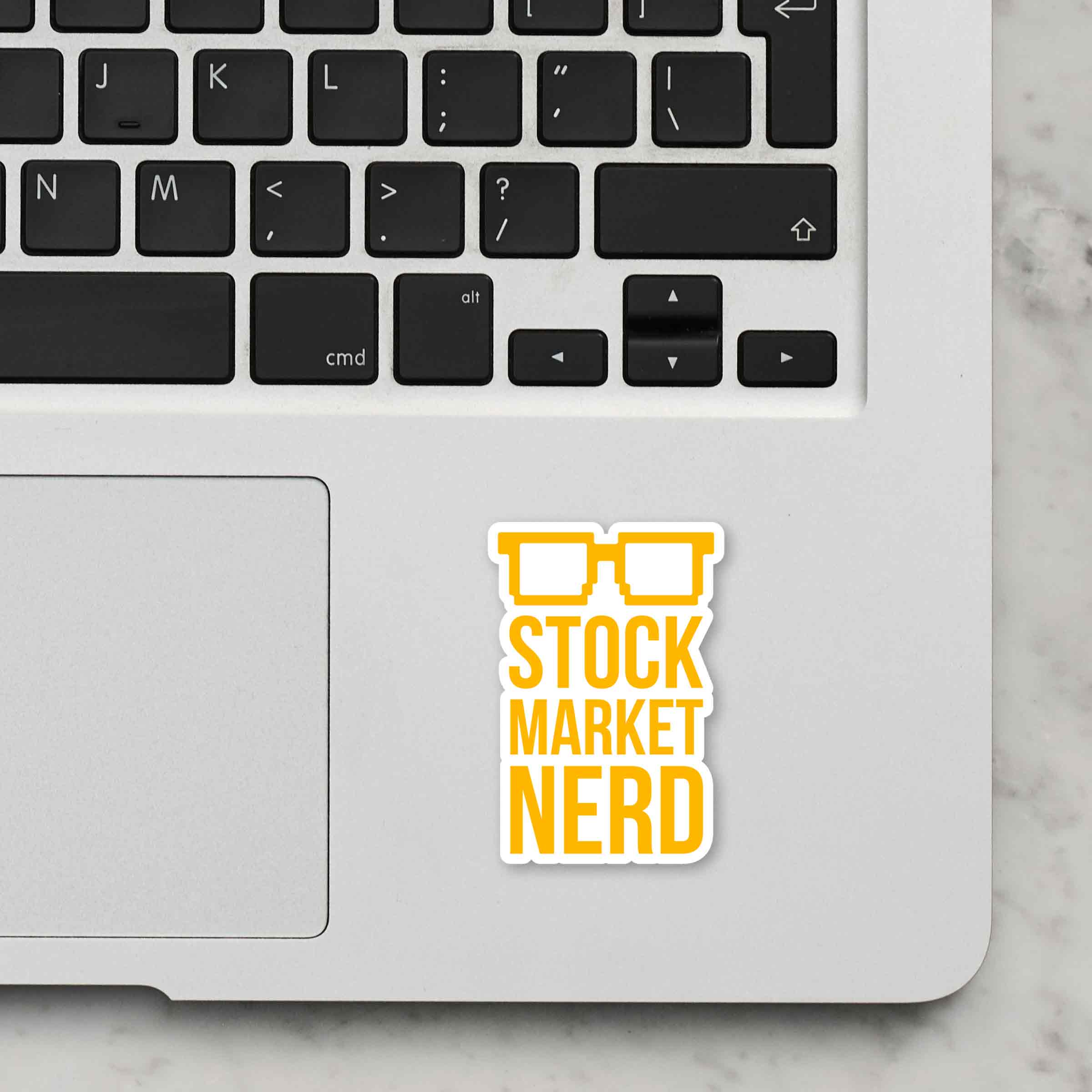 Stock Market Nerd Laptop Sticker - Image 2