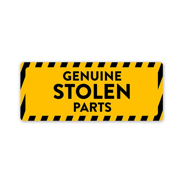 Stolen Parts Car Bumper Sticker