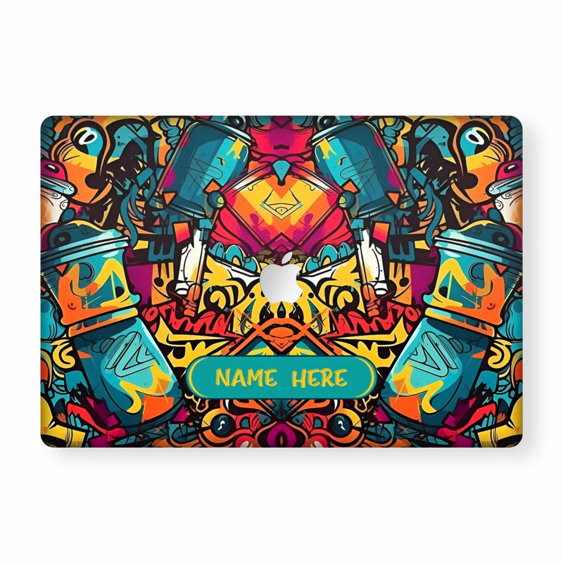Street Grafitee Custom Name Macbook Skin