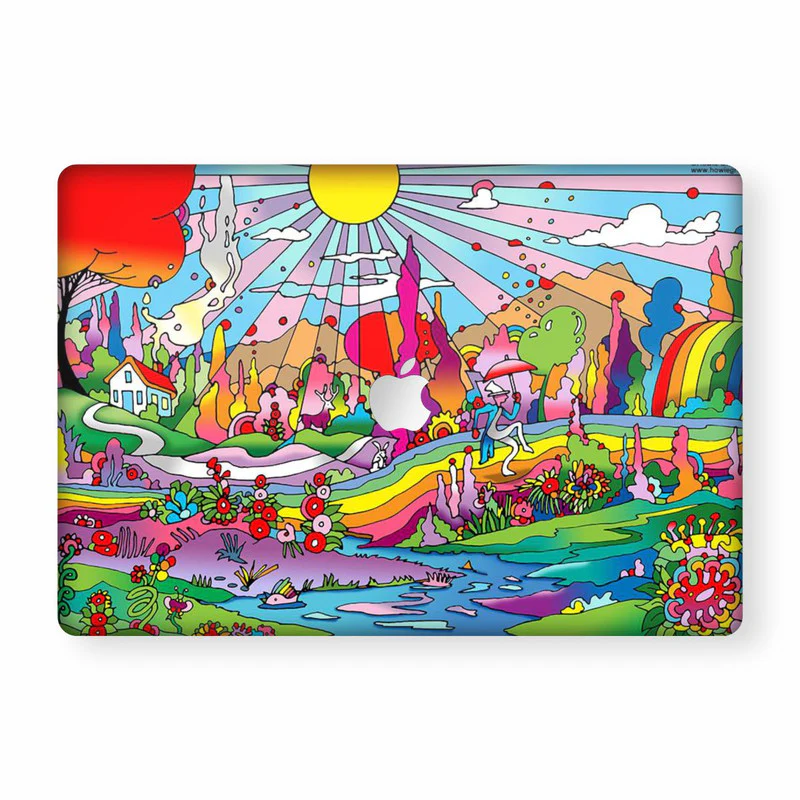 Sun Rayes Psych Macbook Skin