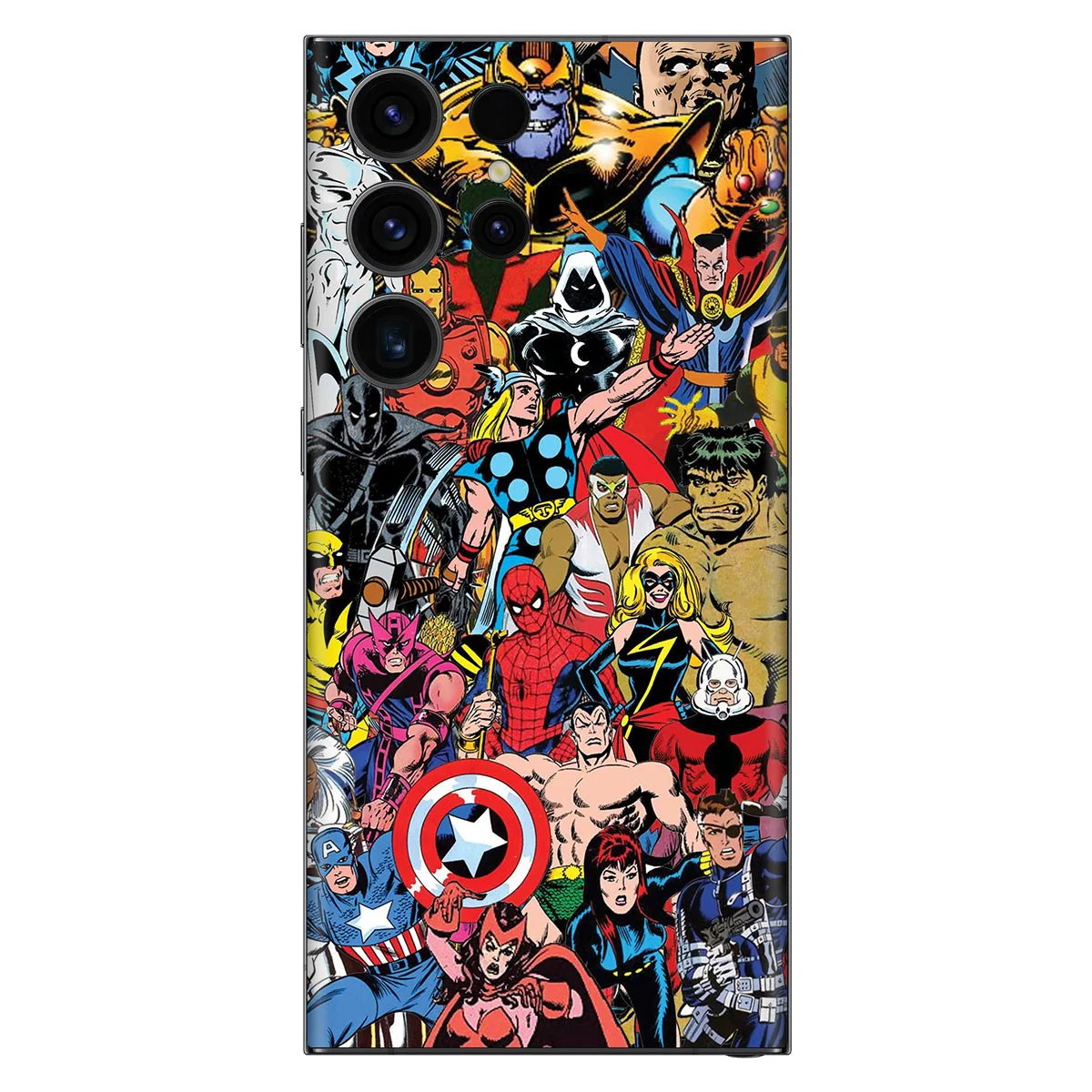 Superheroes Abstract Mobile Skin