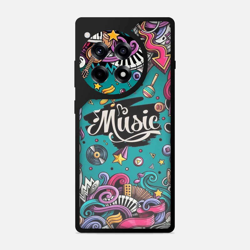 Music Lover Abstract Bumper Mobile Cover - Image 2