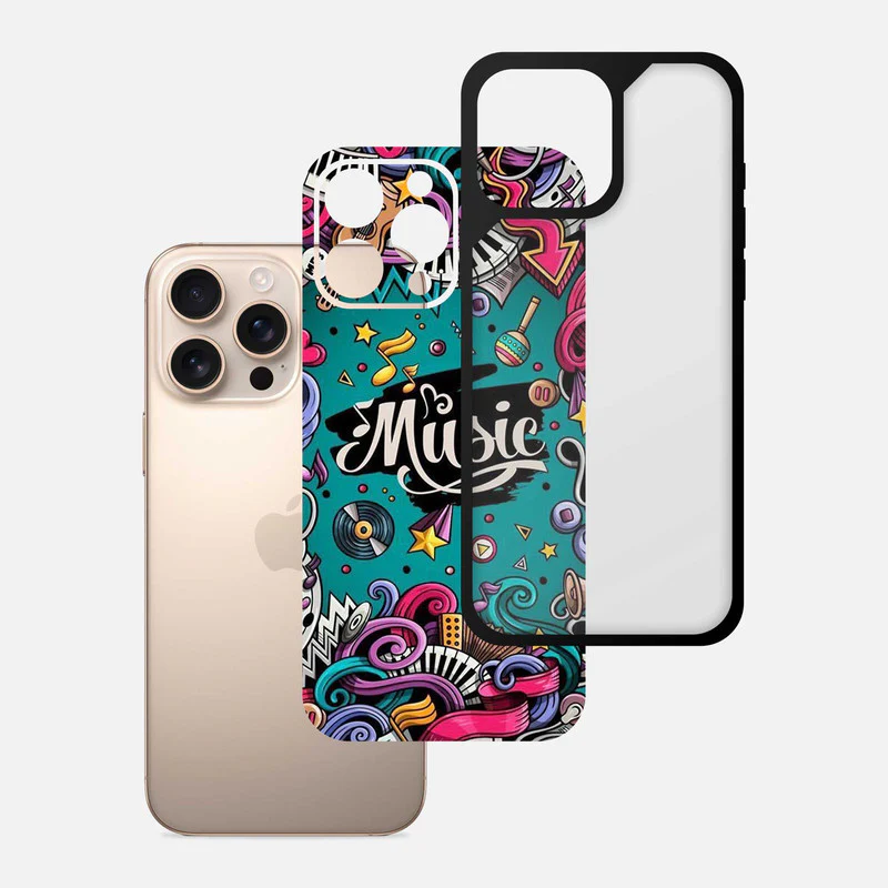 Music Lover Abstract Bumper Mobile Cover - Image 3