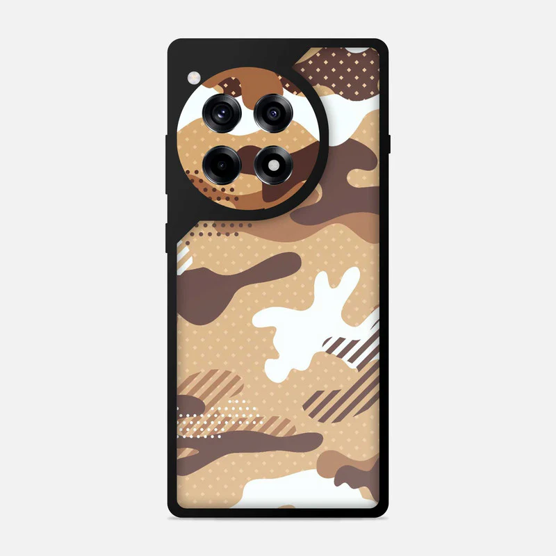 Military Brown Camo Bumper Mobile Cover - Image 2
