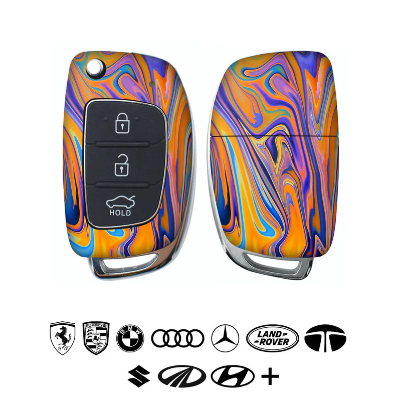 Swirls Car Key Skins