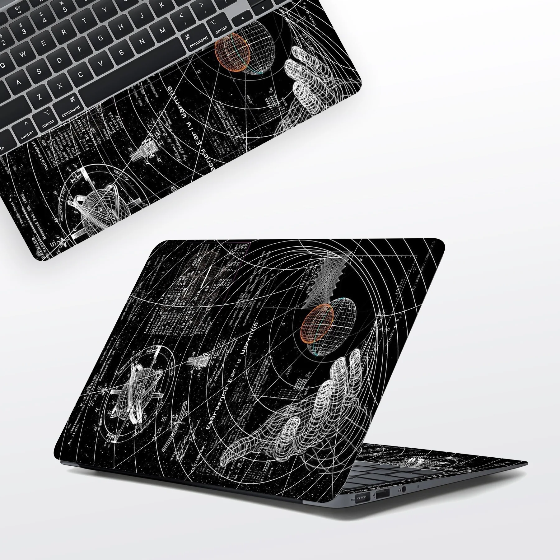 Synthwave Static Laptop Skin