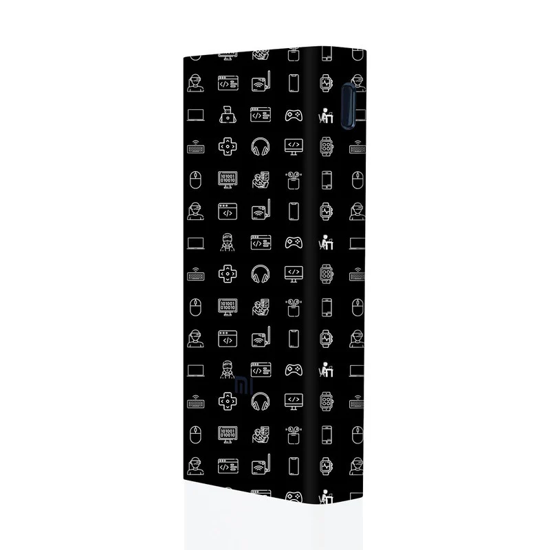 Tech Icons Black Mi Powerbank Skins