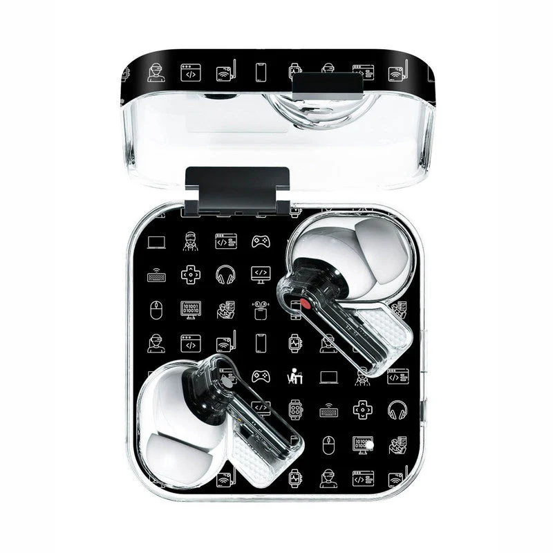 Tech Icons Black Skin Skin - For Nothing Ear 1, 2, CMF