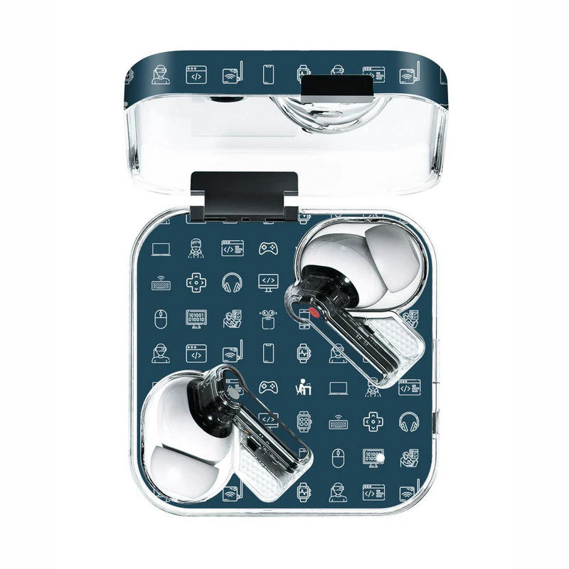 Tech Icons Blue Skin Skin - For Nothing Ear 1, 2, CMF