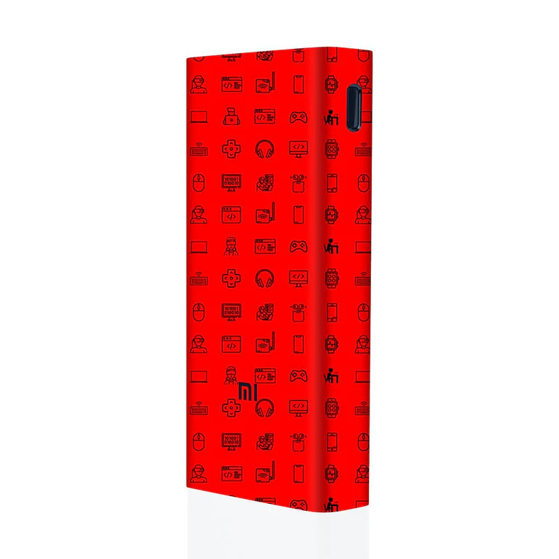 Tech Icons Red Mi Powerbank Skins