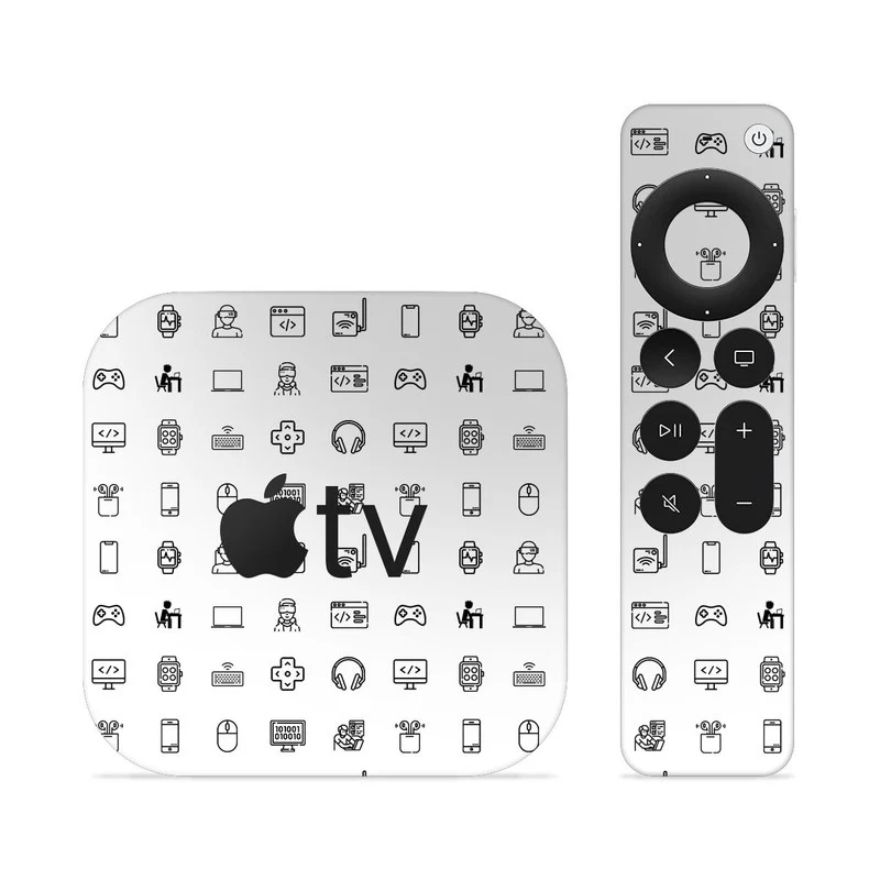 Tech Icons White Skin For Apple TV