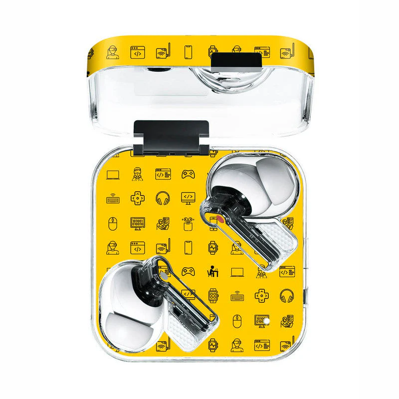 Tech Icons Yellow Skin Skin - For Nothing Ear 1, 2, CMF