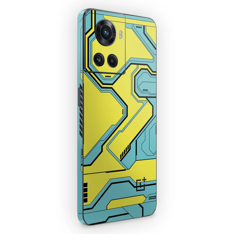 Techy Cyber Yellow Mobile Skin - Image 2