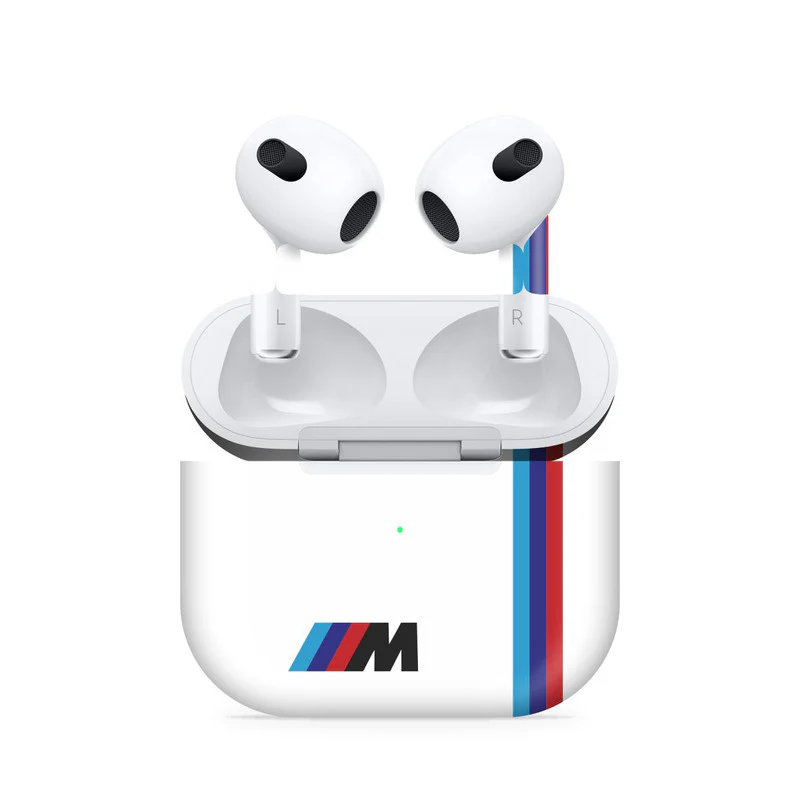 M Sports White Airpods 3 Skin