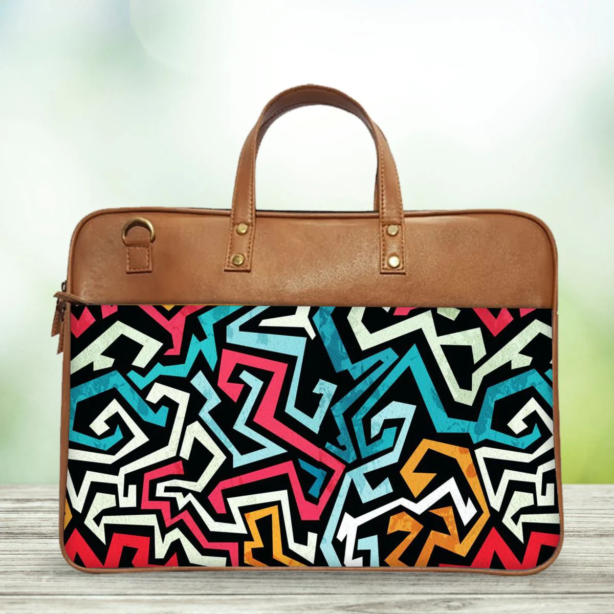 The Colourful Lines Abstract Classic Laptop Bag