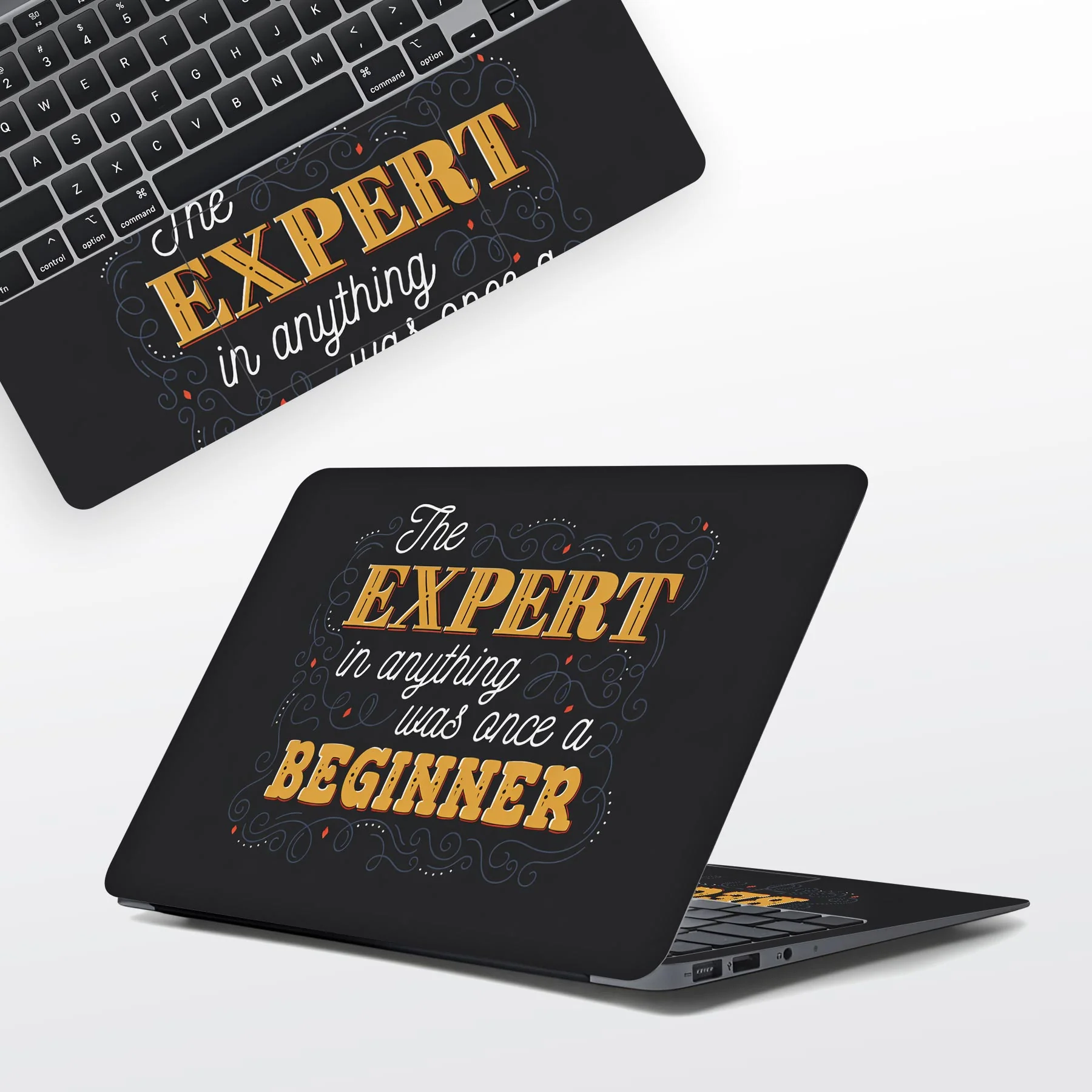 The Expert Was Once A Beginner Laptop Skins