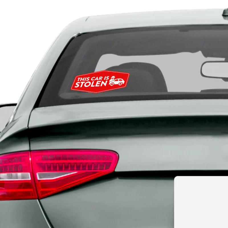 This Car Is Stolen Car Sticker - Image 2
