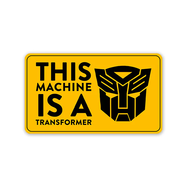 This Is A Transformer Car Sticker