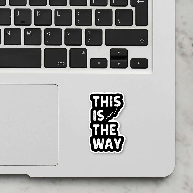This Is The Way Laptop Sticker - Image 2