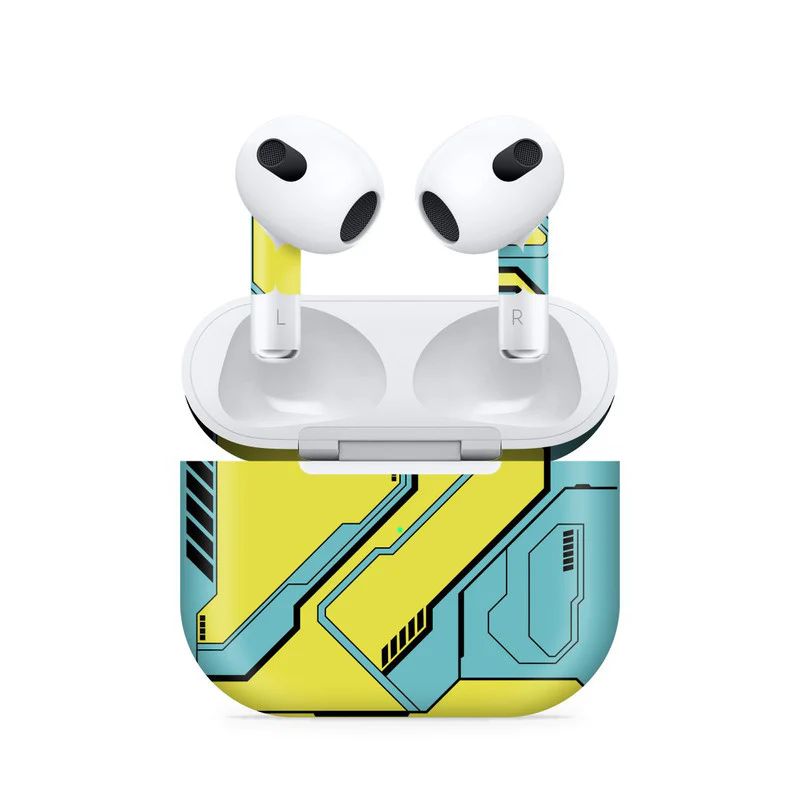 Techy Cyber Yellow Airpods 3 Skin