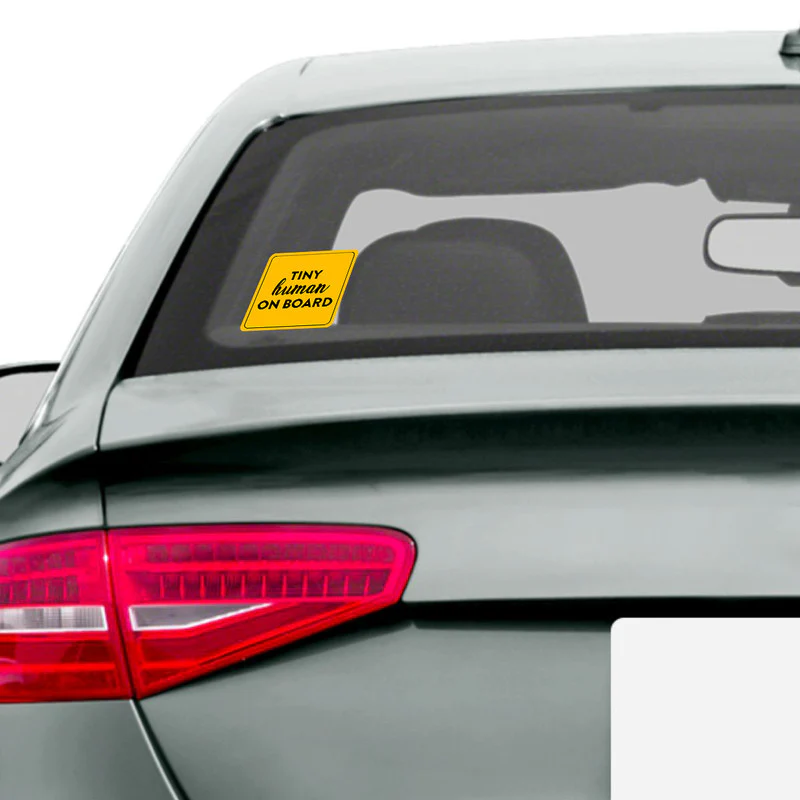 Tiny Human On Board Car Sticker - Image 2
