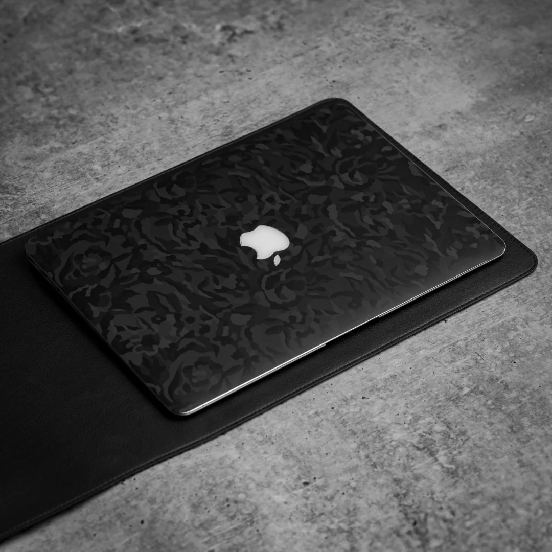 Premium Black Shape Shift Camo MacBook Skin