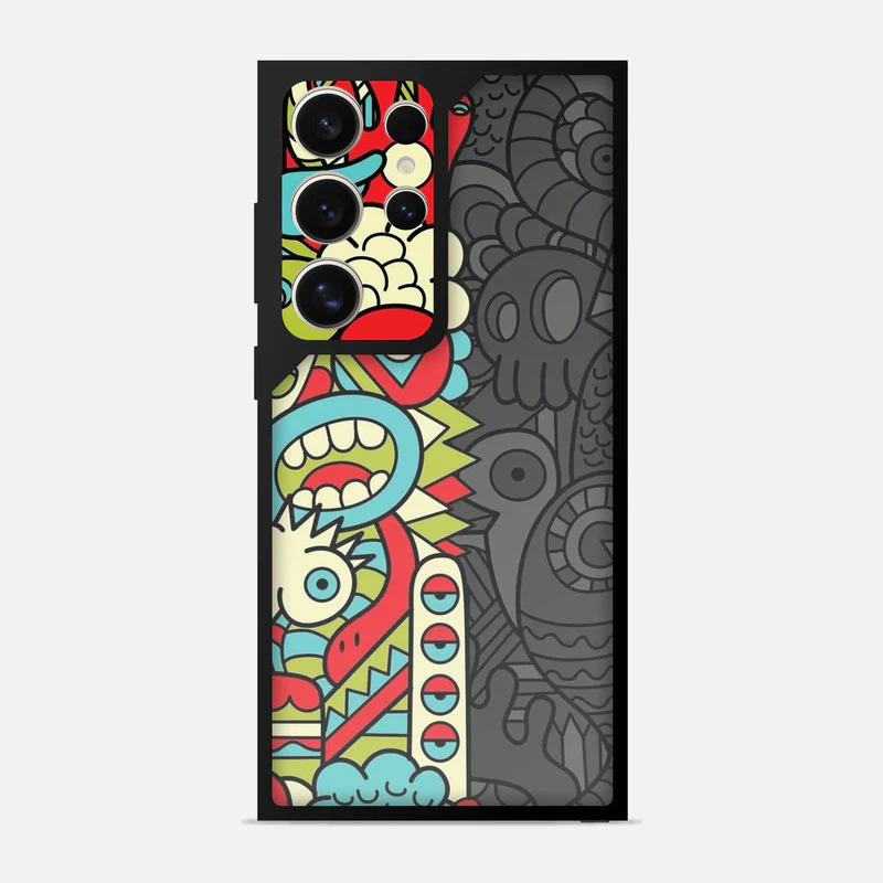 Multi Abstract Bumper Mobile Cover