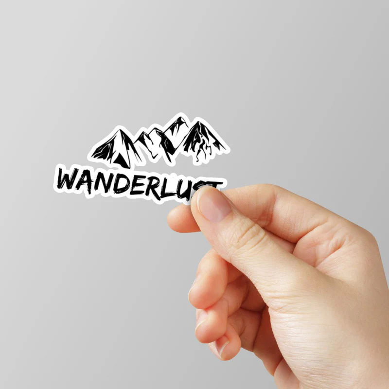 Wanderlust Laptop Sticker