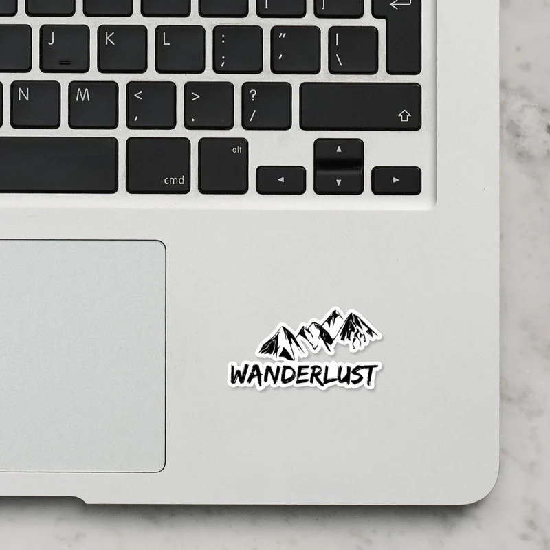 Wanderlust Laptop Sticker - Image 2